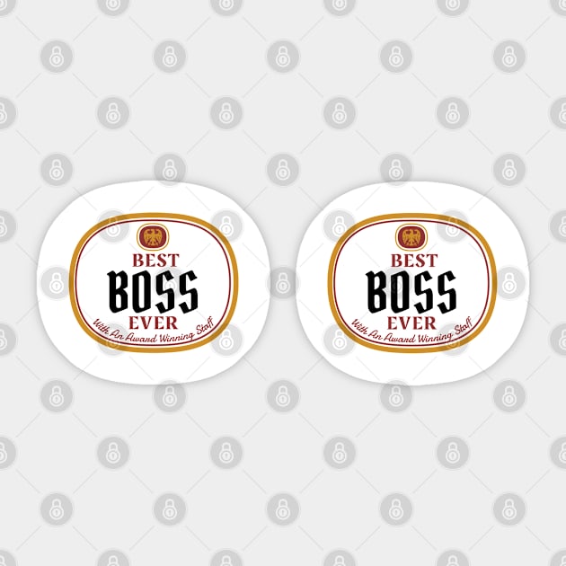 Bosses Day Mug, Boss Gift, Gift for Boss Coffee Cup Sticker by Funkrafstik